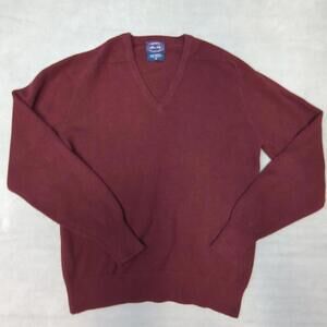 Allen Solly 100% Cashmere V-Neck Sweater Purple Size M Old Money Preppy Academic